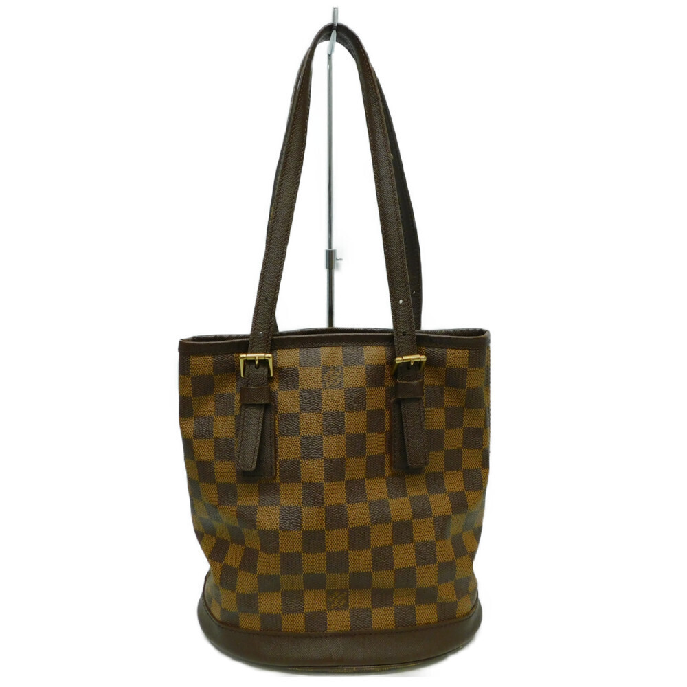 Louis Vuitton Mare Ebene Bag Bucket Tote Damier Shoulder Pouch Brown Handbag